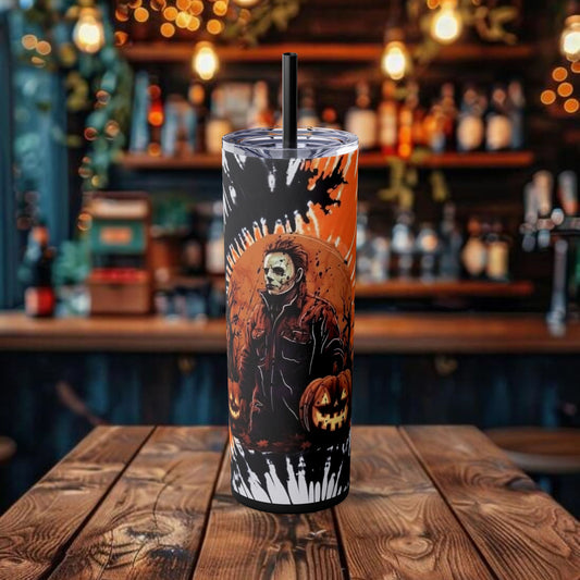 Halloween (Michael Myers) Design Tumbler with Straw