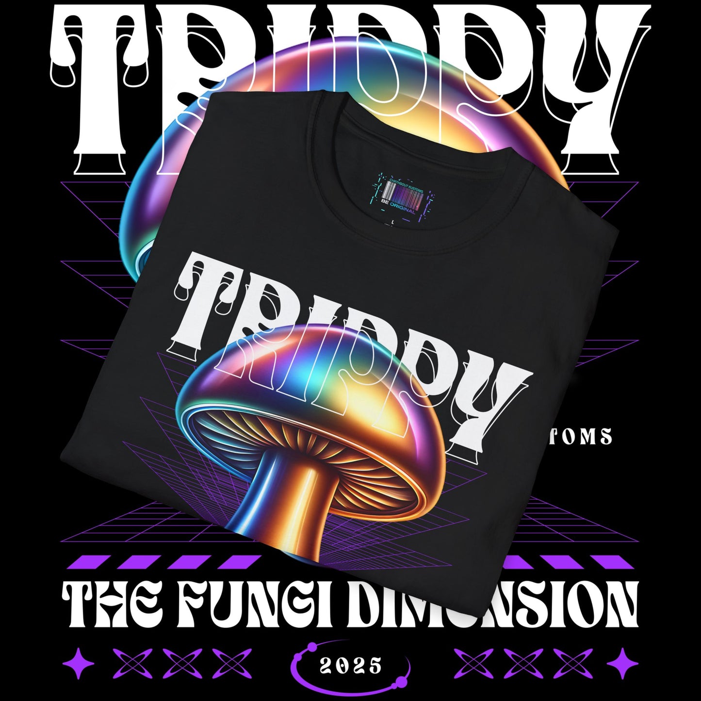 Trippy Mushroom T-Shirt - The Fungi Dimension