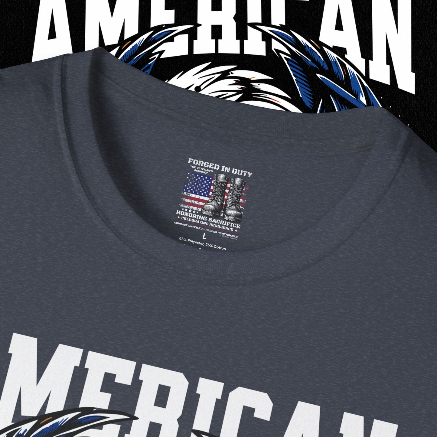Patriotic T-Shirt for Independence Day, July 4th Celebration, Veteran's Day Gift, USA Eagle Tee, Land of the Free Apparel