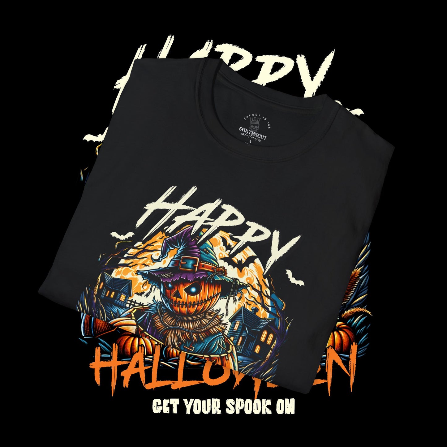 Chkthsout Kustoms Halloween Graphic Tee