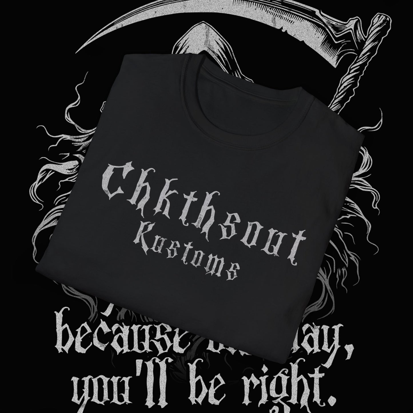 Chkthsout Kustoms Reaper T-Shirt