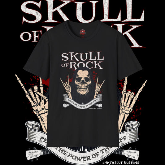 Skull of Rock T-Shirt - Free the Power of the Skull Graphic Tee