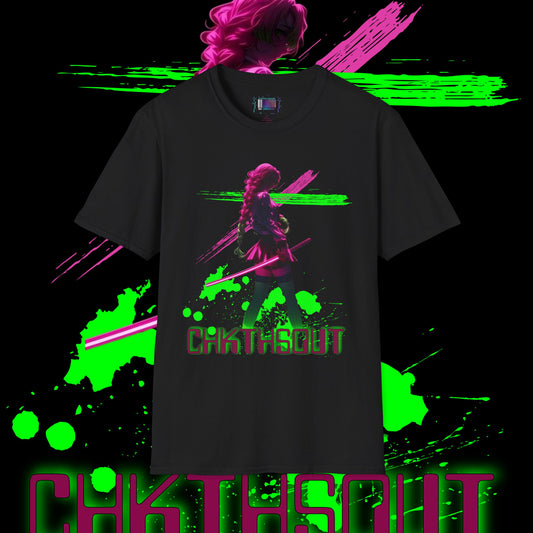 NEON Bright Anime w/ 'CHKTHSOUT' T-Shirt