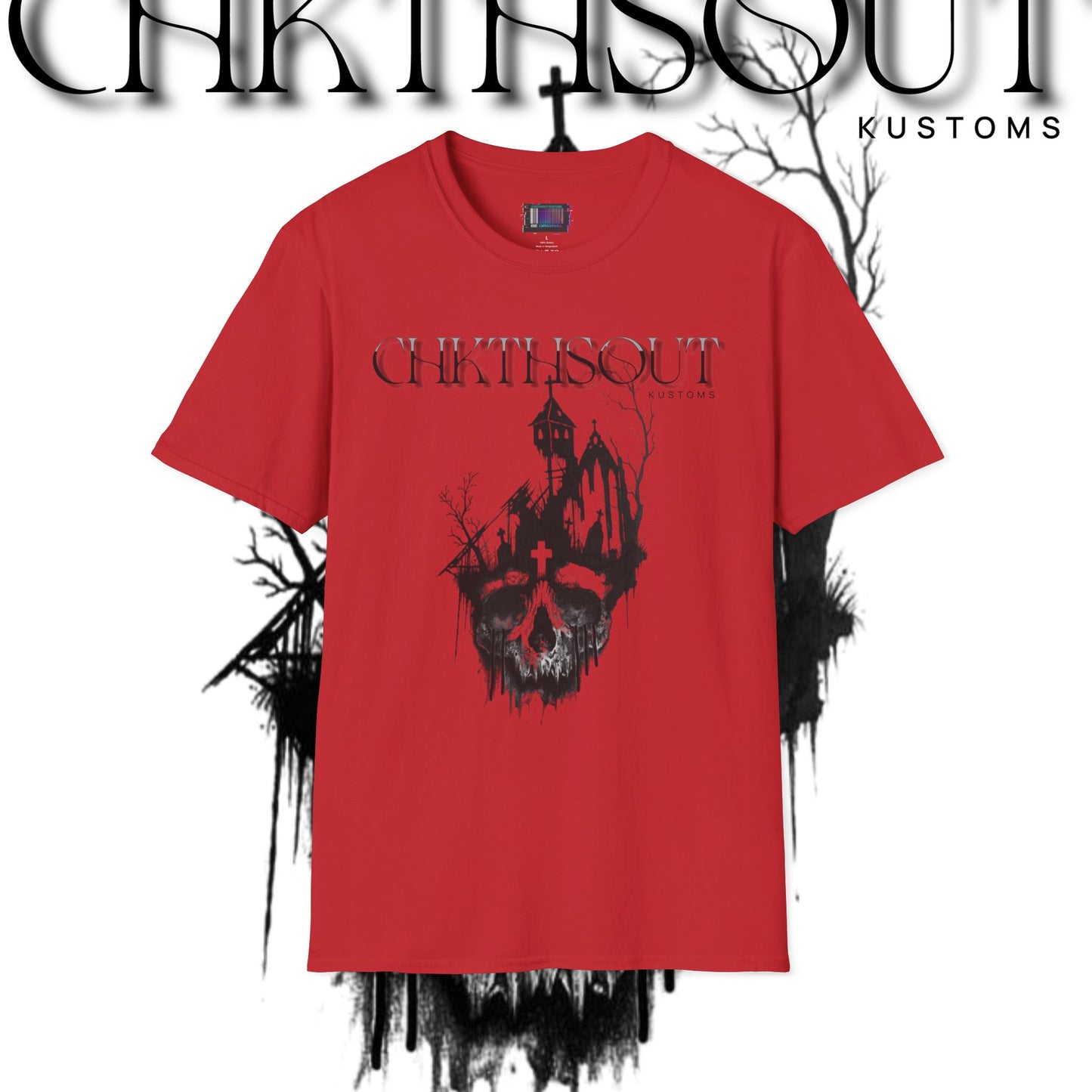 Chilling Haunted House Graphic Tee for Spooky Vibes