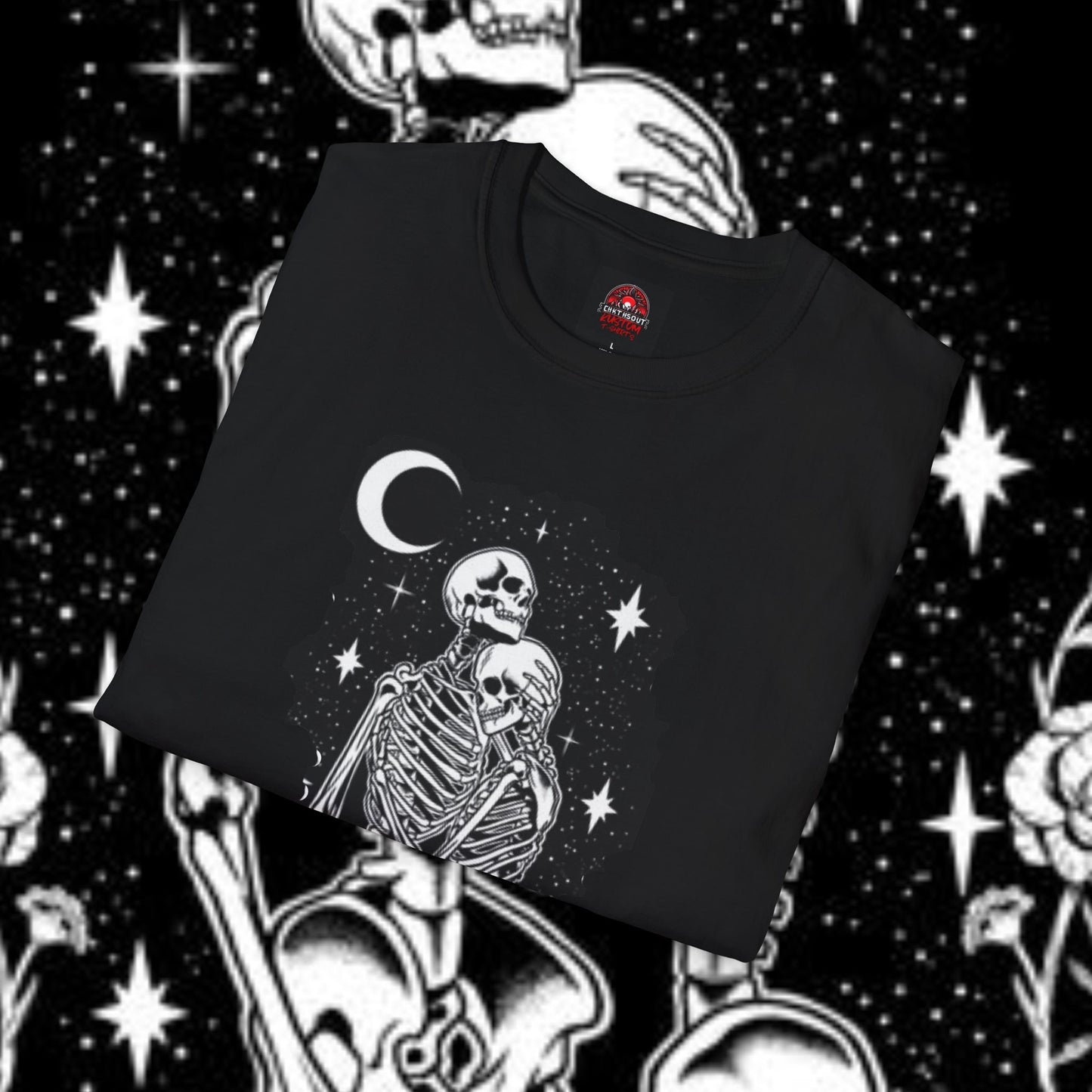 Moonlit Skeleton Couple T-Shirt
