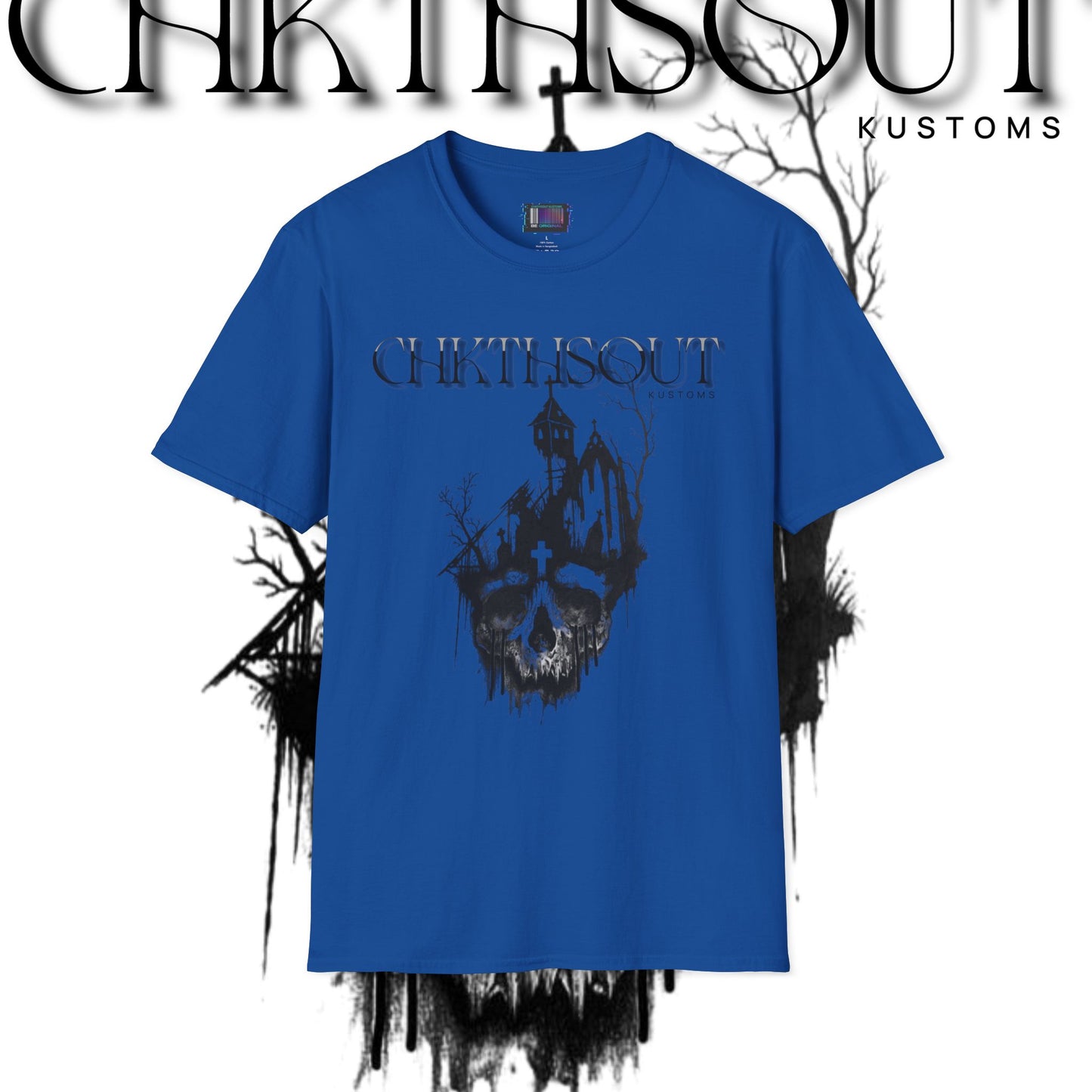 Chilling Haunted House Graphic Tee for Spooky Vibes