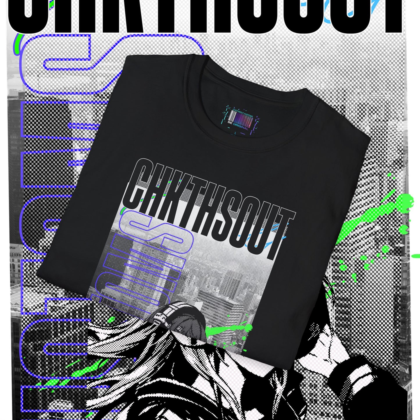 Chkthsout Kustoms Chill Graphic T-Shirt with Bold Design