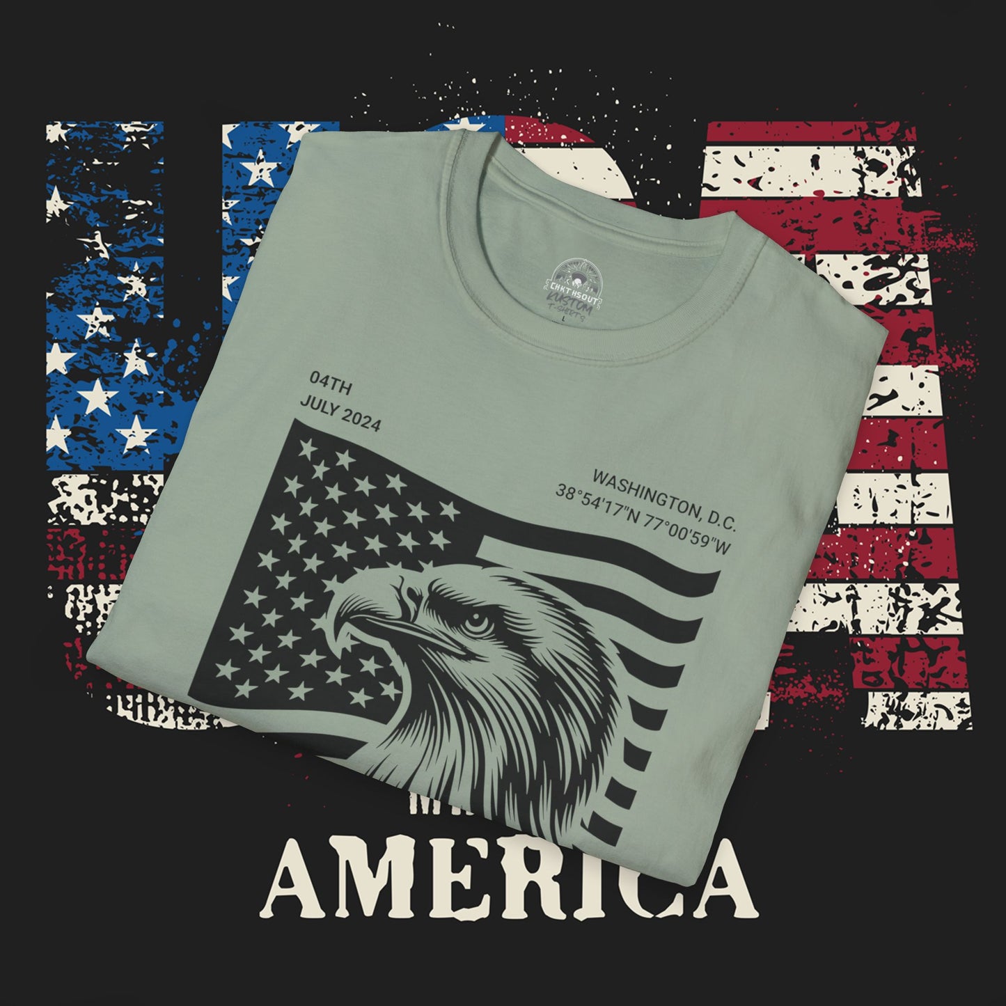 Independence Day T-Shirt, Patriotic Tees for July 4th, Casual Summer Style, USA Pride Apparel, Eagle Graphic Tee