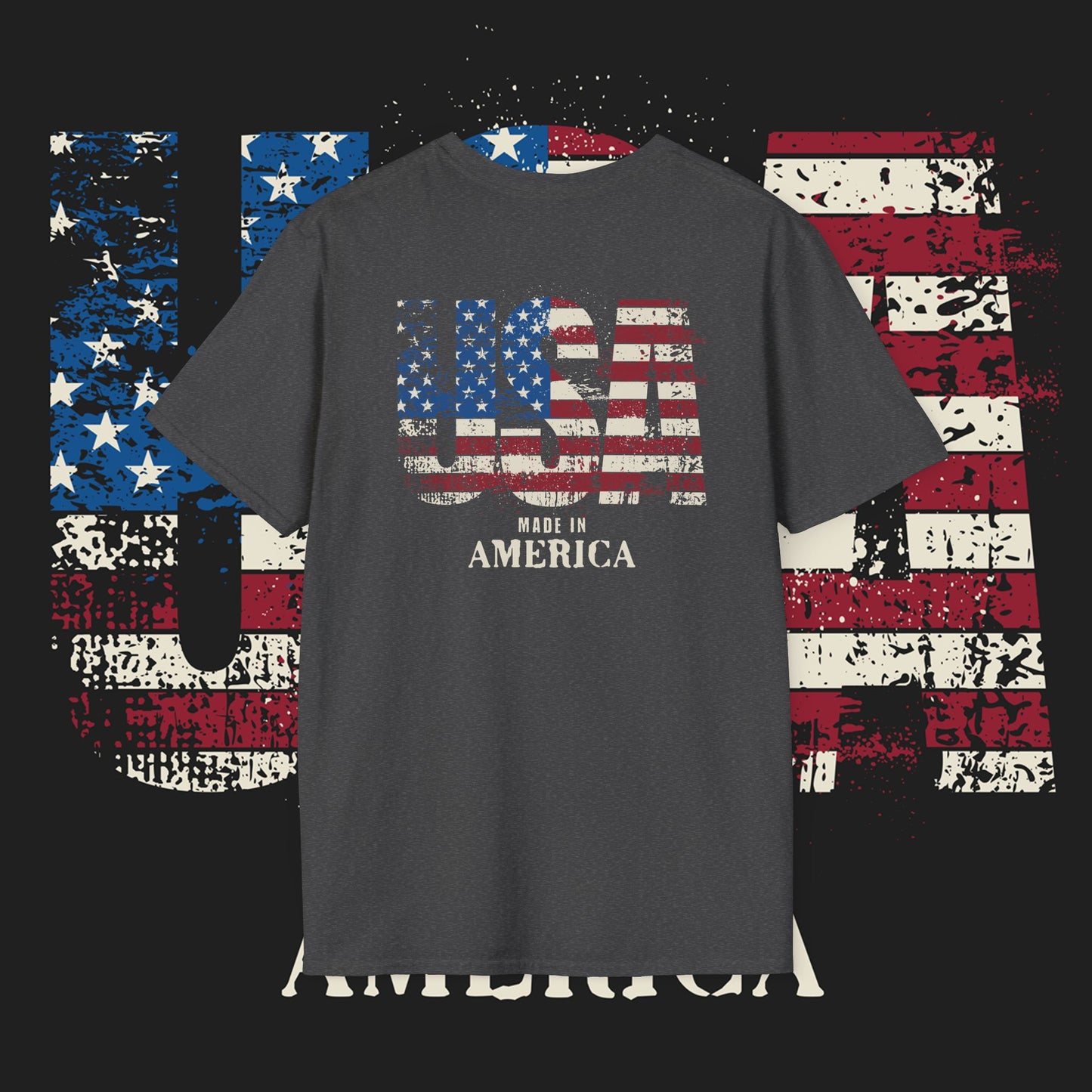 All American Grandpa T-Shirt, Patriotic Tee, USA Pride Shirt, Father's Day Gift, Independence Day Apparel