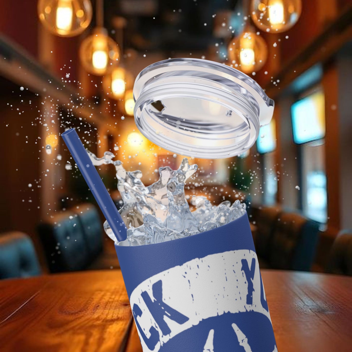 F**K You're Feelings Design Tumbler with Straw