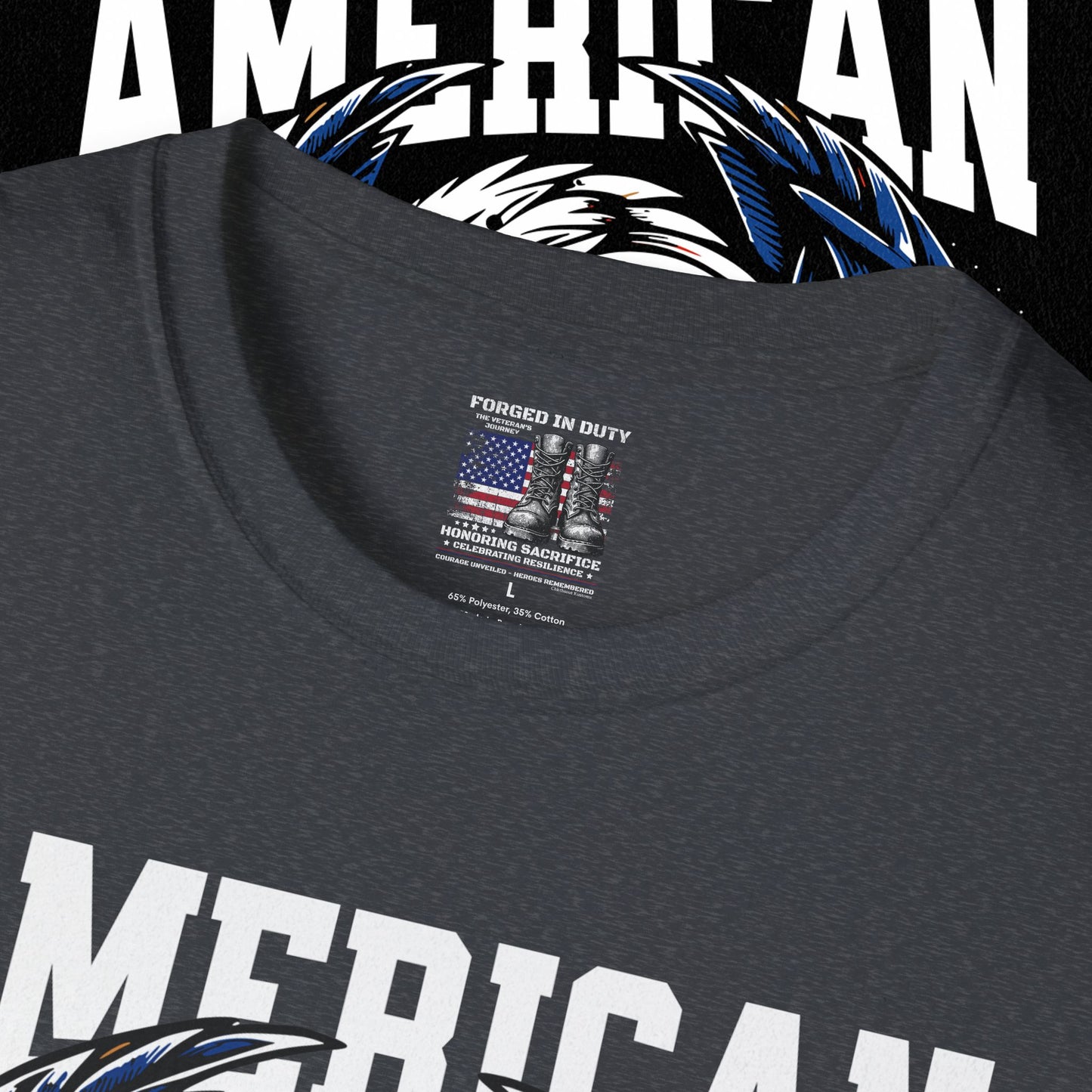 Patriotic T-Shirt for Independence Day, July 4th Celebration, Veteran's Day Gift, USA Eagle Tee, Land of the Free Apparel