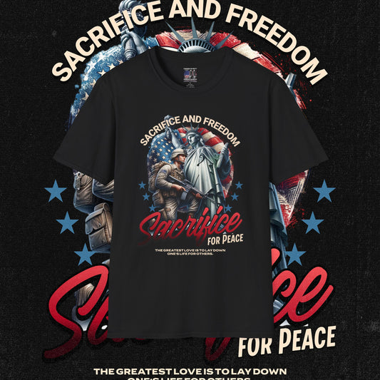 Patriotic Graphic T-Shirt for Freedom Lovers, Memorial Day Tee, Fourth of July Shirt, Veteran's Day Gift