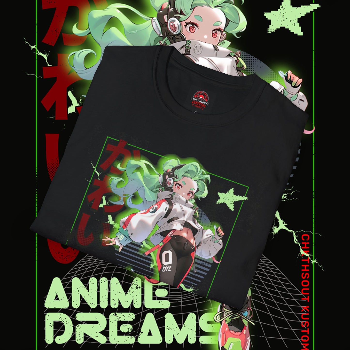 Anime Dreams Black T-Shirt - Embrace Your Anime Style