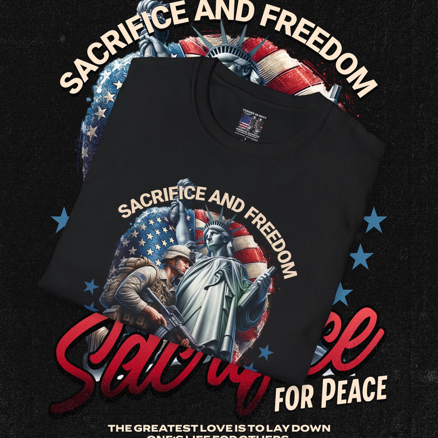 Patriotic Graphic T-Shirt for Freedom Lovers, Memorial Day Tee, Fourth of July Shirt, Veteran's Day Gift