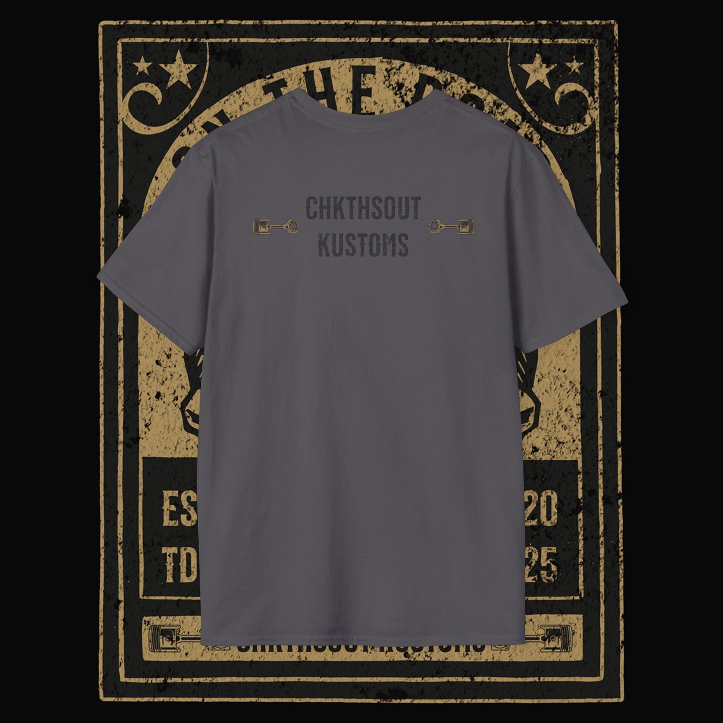 On The Road Skull Graphic T-Shirt
