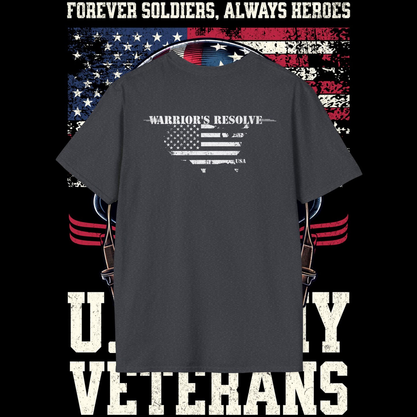 Patriotic Veterans T-Shirt, Military Tribute Apparel, Army Veteran Shirt, Memorial Day Tee, Gifts for Heroes