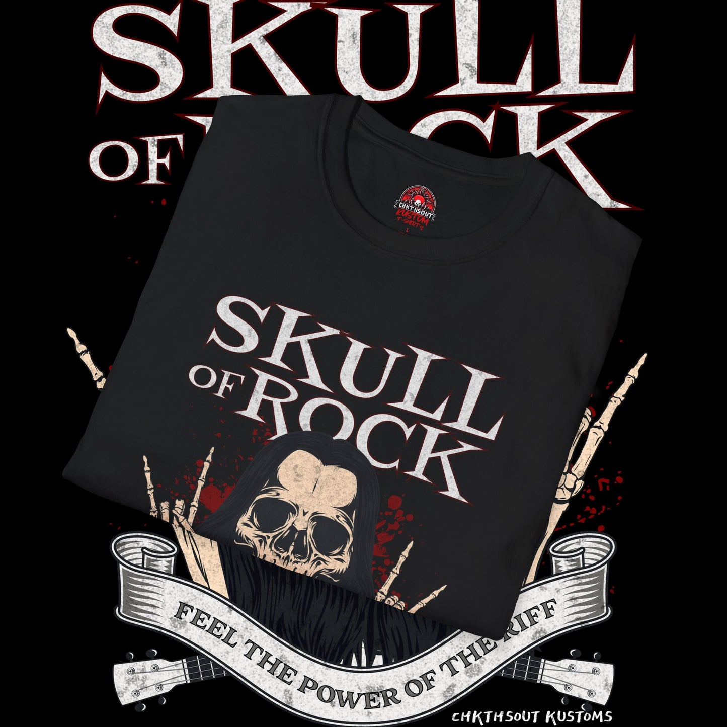 Skull of Rock T-Shirt - Free the Power of the Skull Graphic Tee