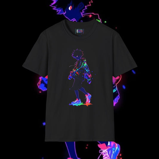 Neon Glow Casual T-Shirt | Vibrant Streetwear Style