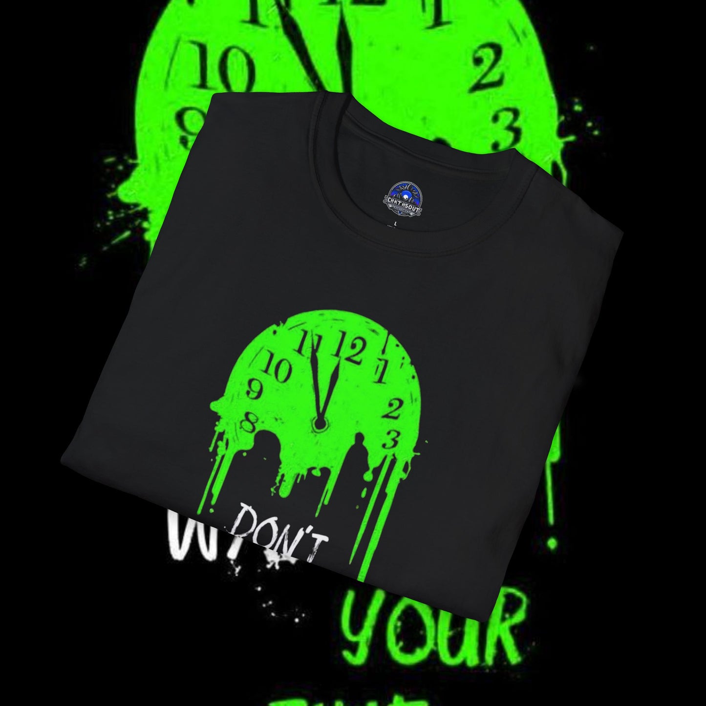 Don't Waste Your Time Unisex Softstyle T-Shirt - Bold Graphic Tee for Motivational Vibes