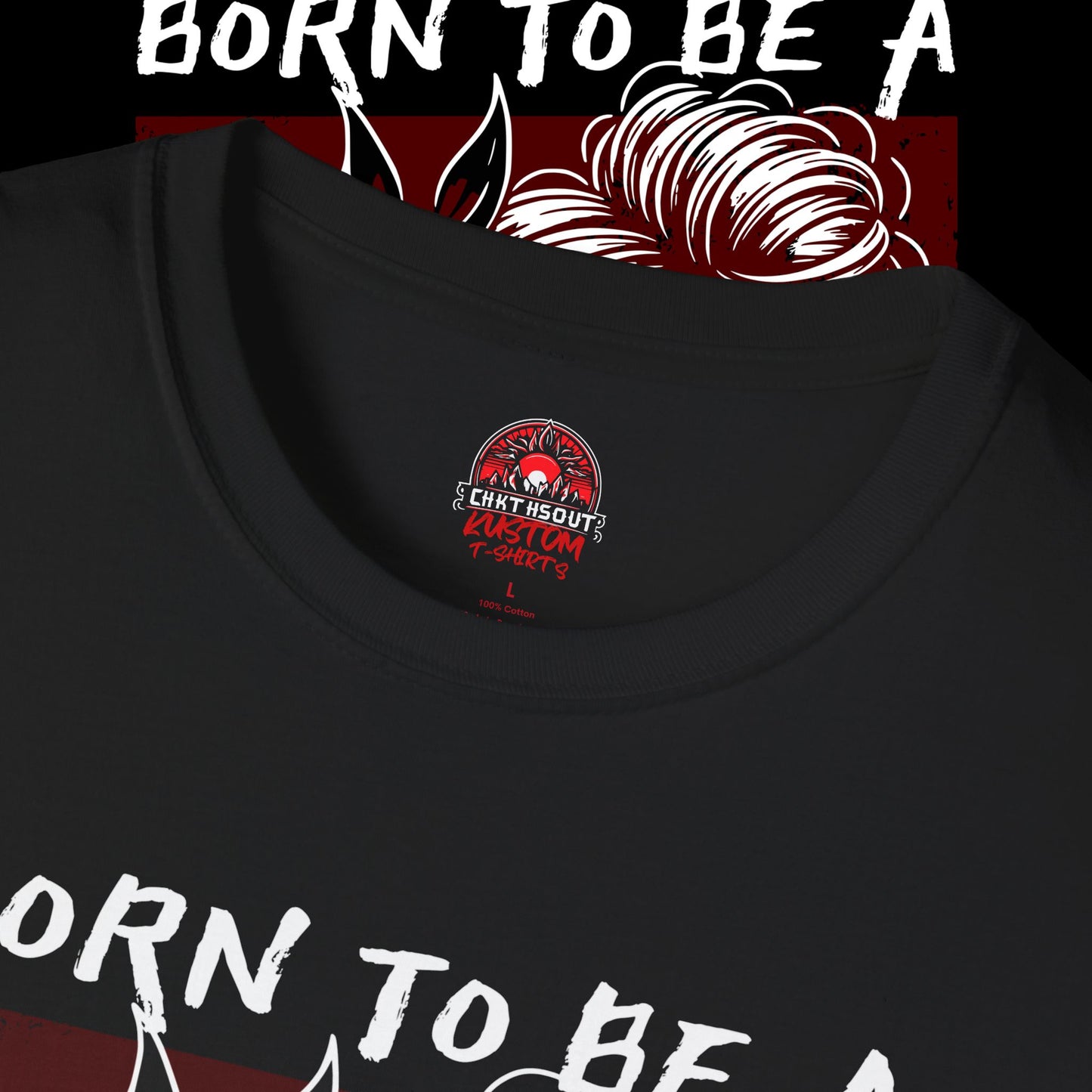 Born to Be a Rockstar T-Shirt - Edgy Skeleton Design