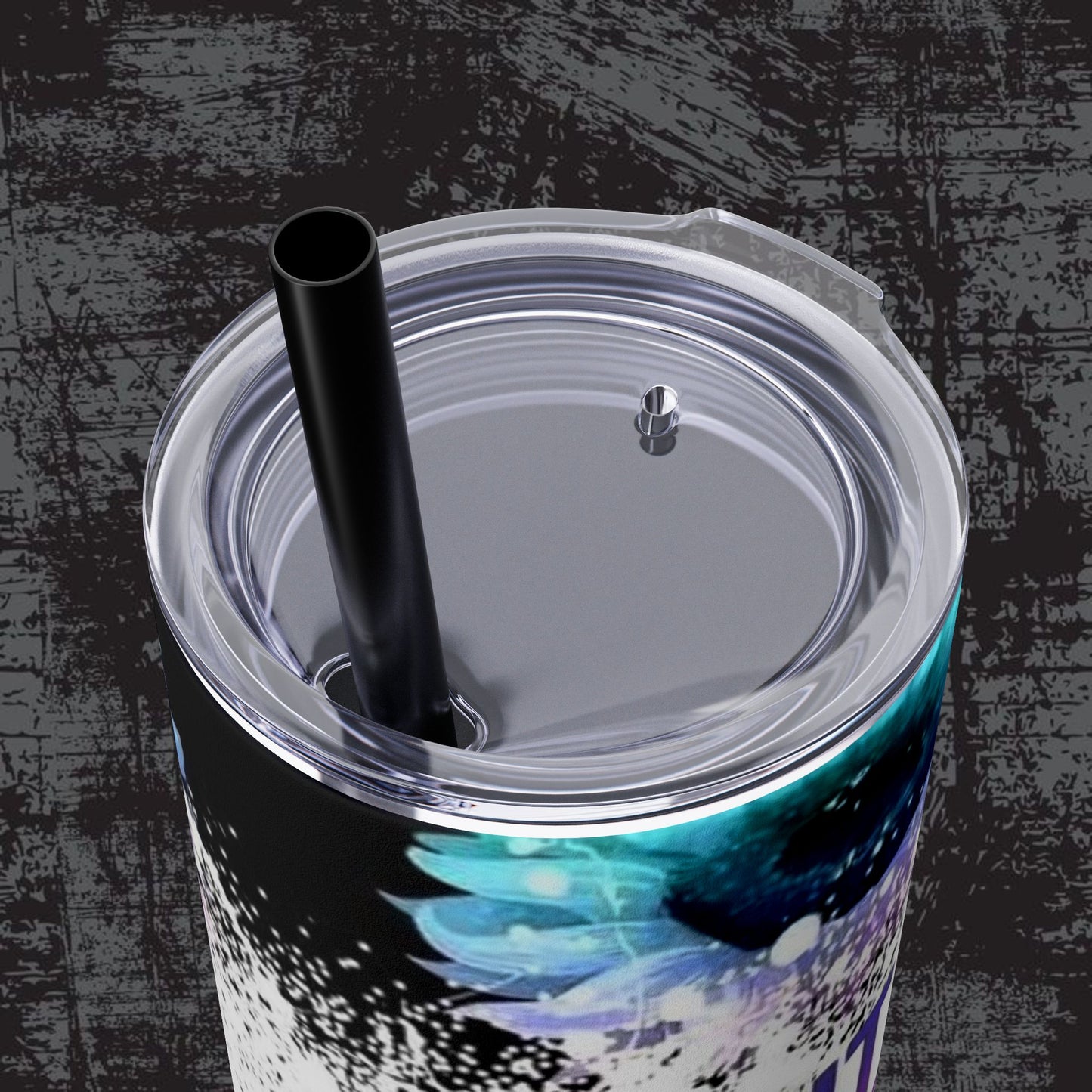 Skinny Tumbler with Straw - "Might Be Water, Might Be Vodka" - 20oz Travel Mug