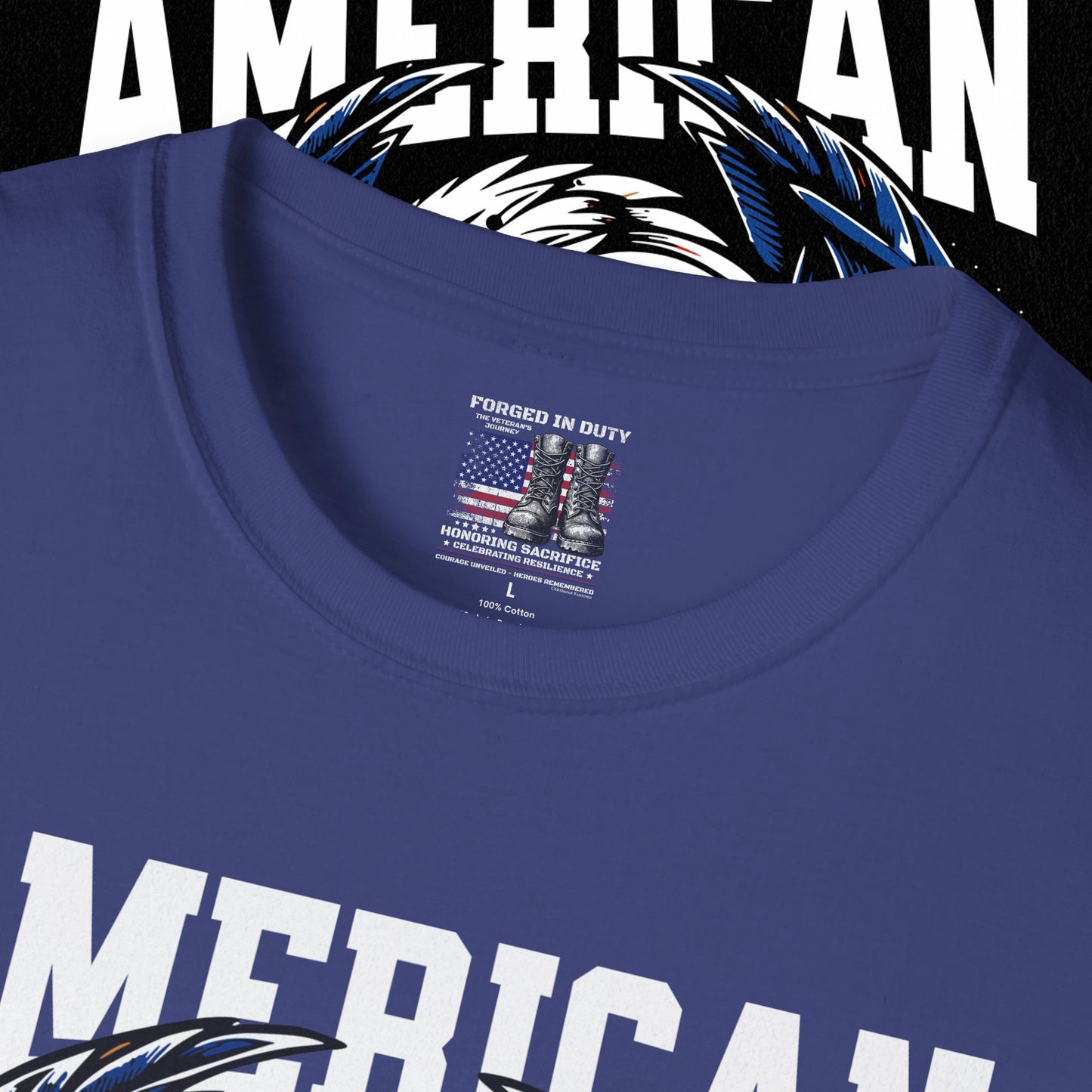 Patriotic T-Shirt for Independence Day, July 4th Celebration, Veteran's Day Gift, USA Eagle Tee, Land of the Free Apparel