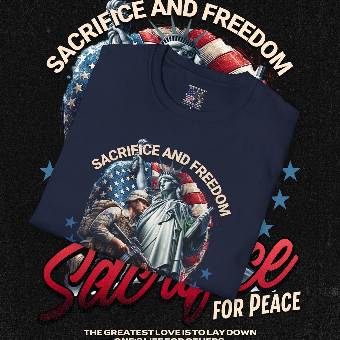 Patriotic Graphic T-Shirt for Freedom Lovers, Memorial Day Tee, Fourth of July Shirt, Veteran's Day Gift