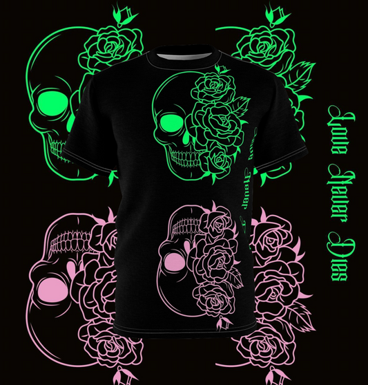 Edgy Skull & Roses Tee