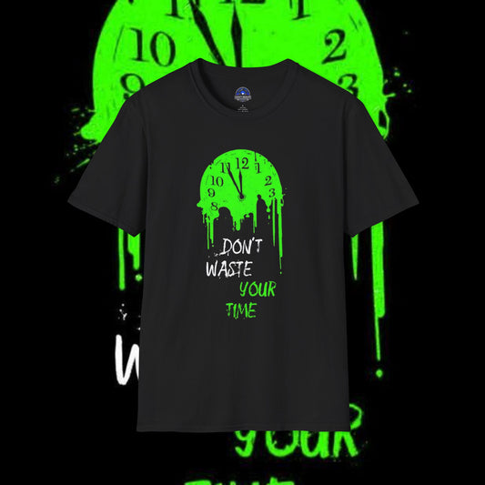Don't Waste Your Time Unisex Softstyle T-Shirt - Bold Graphic Tee for Motivational Vibes