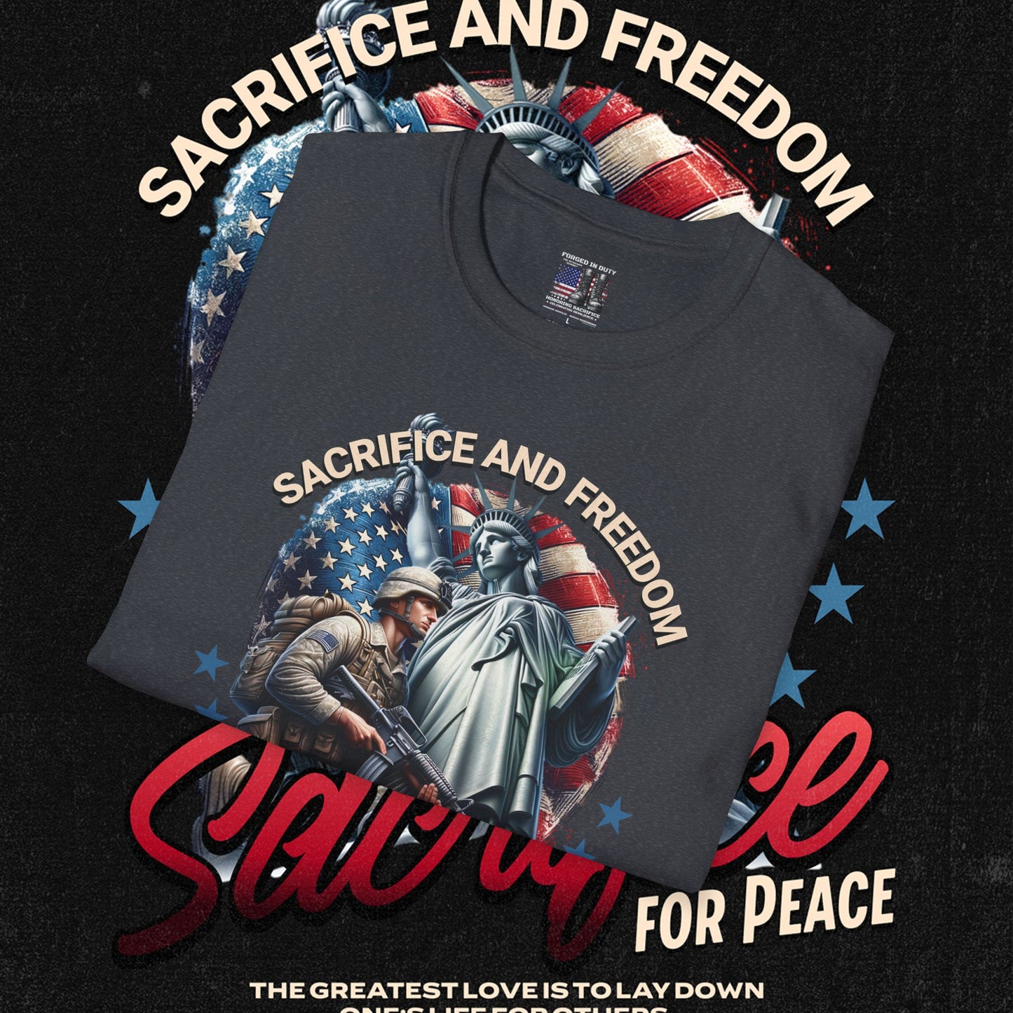 Patriotic Graphic T-Shirt for Freedom Lovers, Memorial Day Tee, Fourth of July Shirt, Veteran's Day Gift