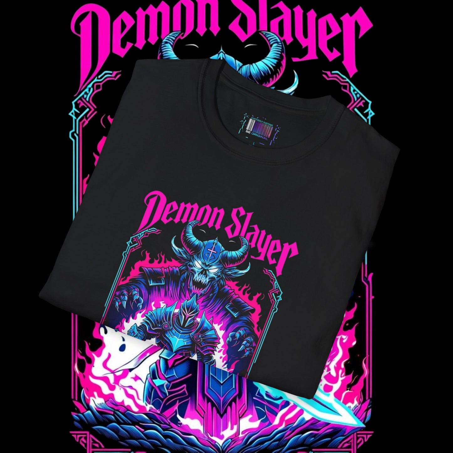 Demon Slayer Neon T-Shirt - Stylish Anime Graphic