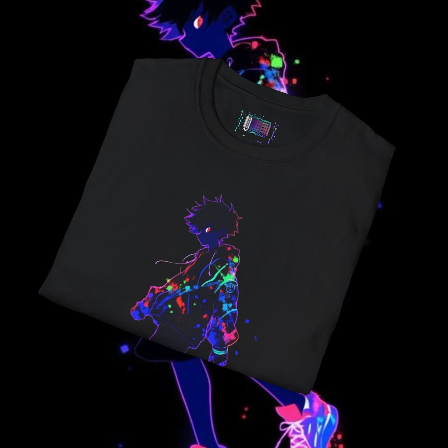 Neon Glow Casual T-Shirt | Vibrant Streetwear Style