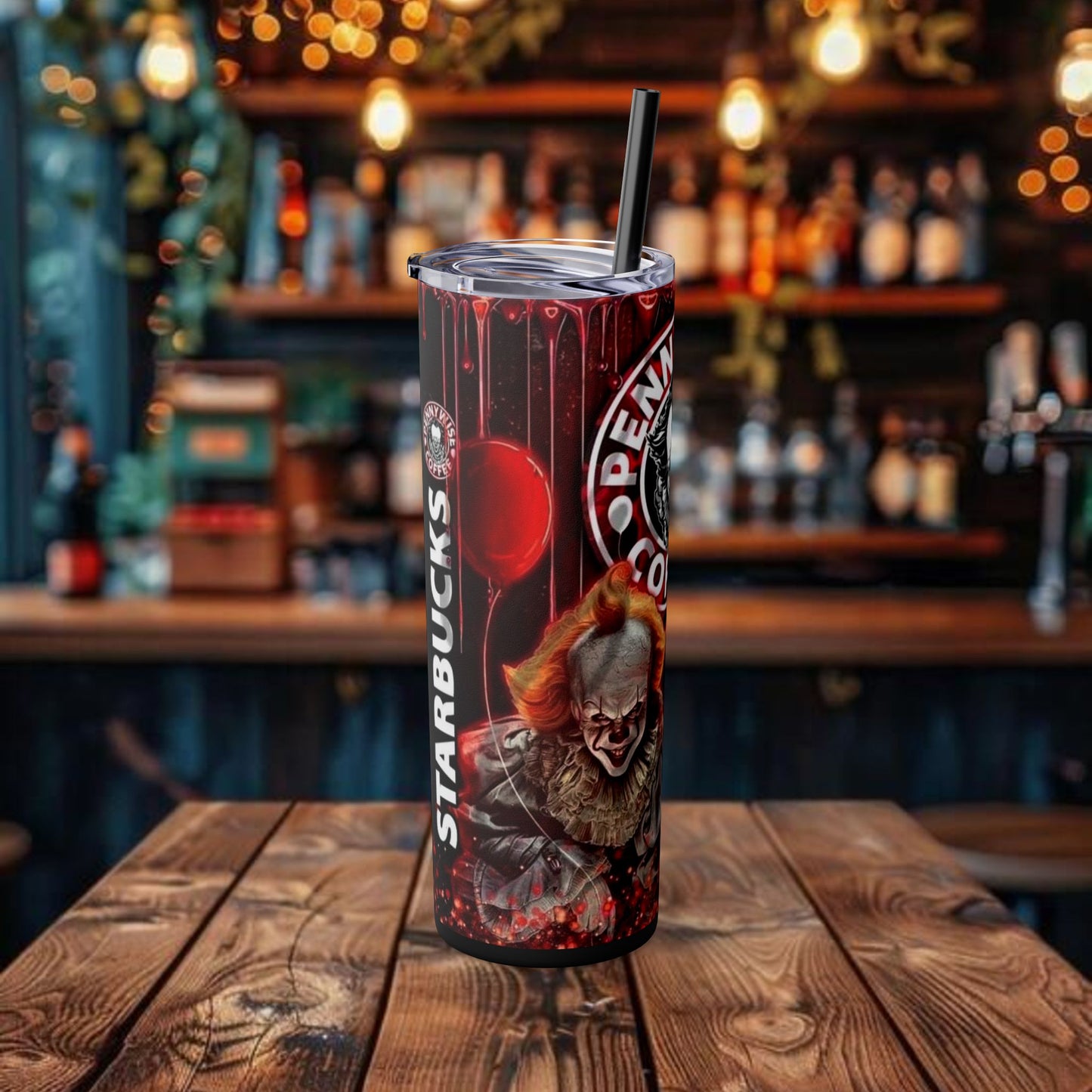 Halloween Design (IT) Design Tumbler with Straw