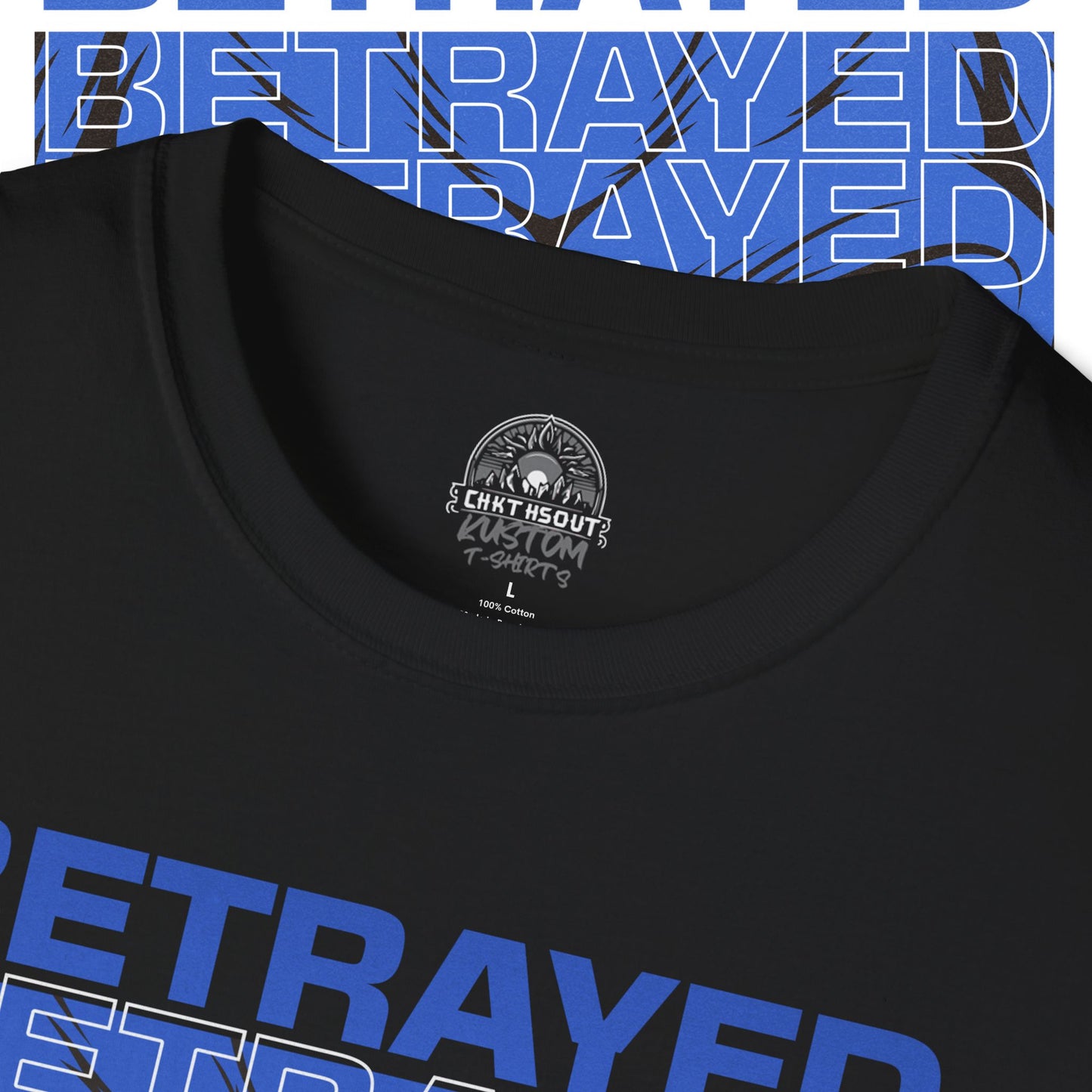 Betrayed Skull Graphic, Edgy Streetwear Tee