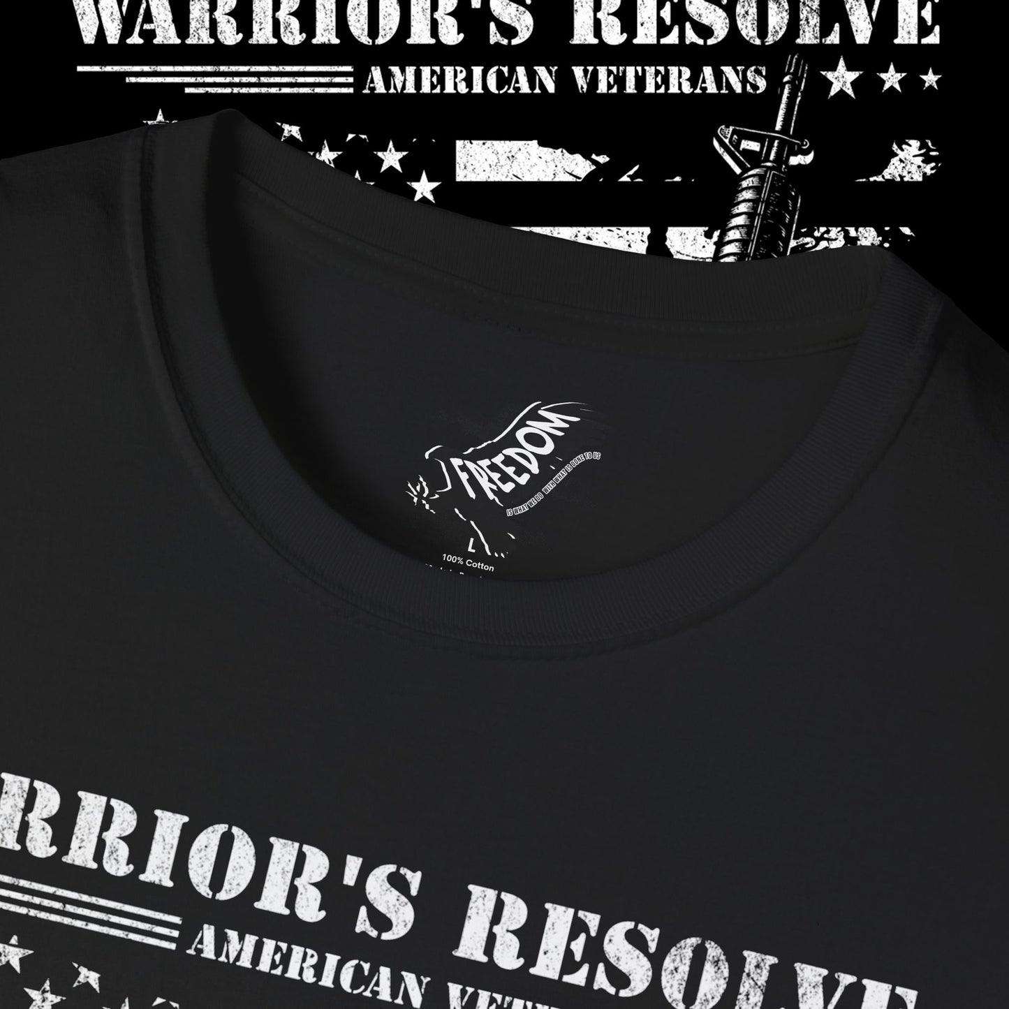 Patriotic Veteran T-Shirt, Warrior's Resolve Tee, Military Appreciation Shirt, Gifts for Veterans, Independence Day Apparel