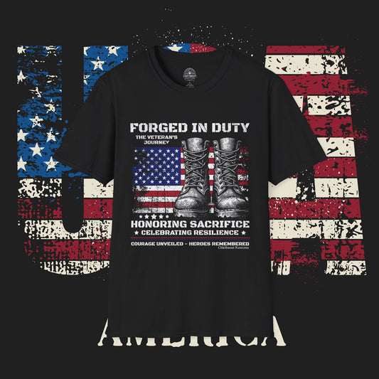 Honoring Heroes T-Shirt, Veteran Tribute Tee, Military Appreciation Shirt, Patriotic Gift, Independence Day Apparel