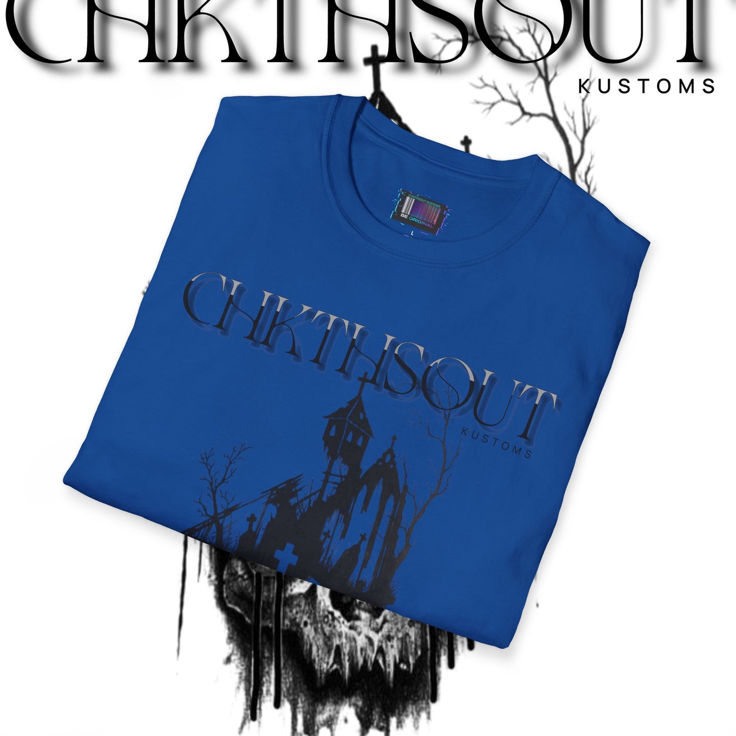 Chilling Haunted House Graphic Tee for Spooky Vibes