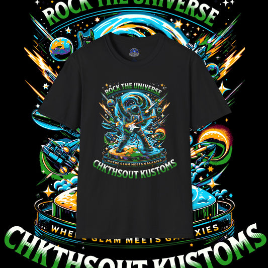 Rock the Universe T-Shirt - Cosmic Art Tees for Space Lovers