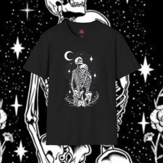Moonlit Skeleton Couple  T-Shirt