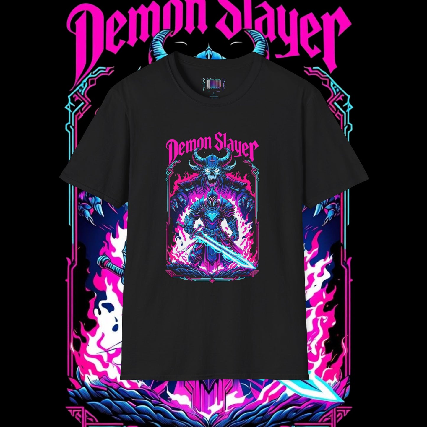 Demon Slayer Neon T-Shirt - Stylish Anime Graphic