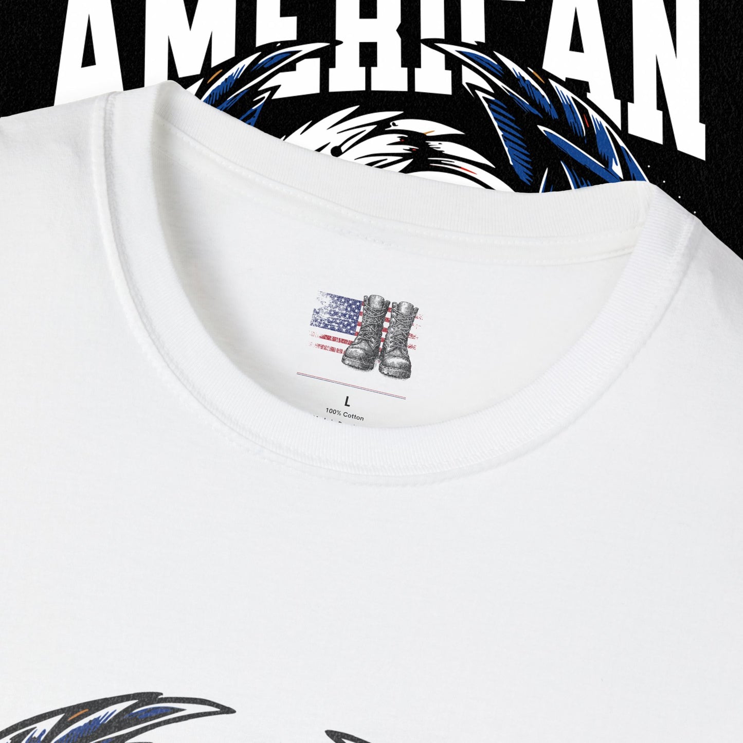 Patriotic T-Shirt for Independence Day, July 4th Celebration, Veteran's Day Gift, USA Eagle Tee, Land of the Free Apparel