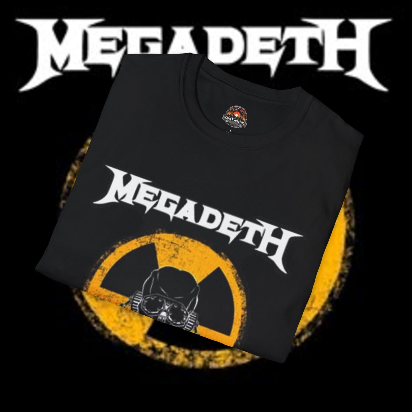 Megadeth Radioactive Skull Soft-style T-Shirt - Perfect for Music Lovers and Concerts