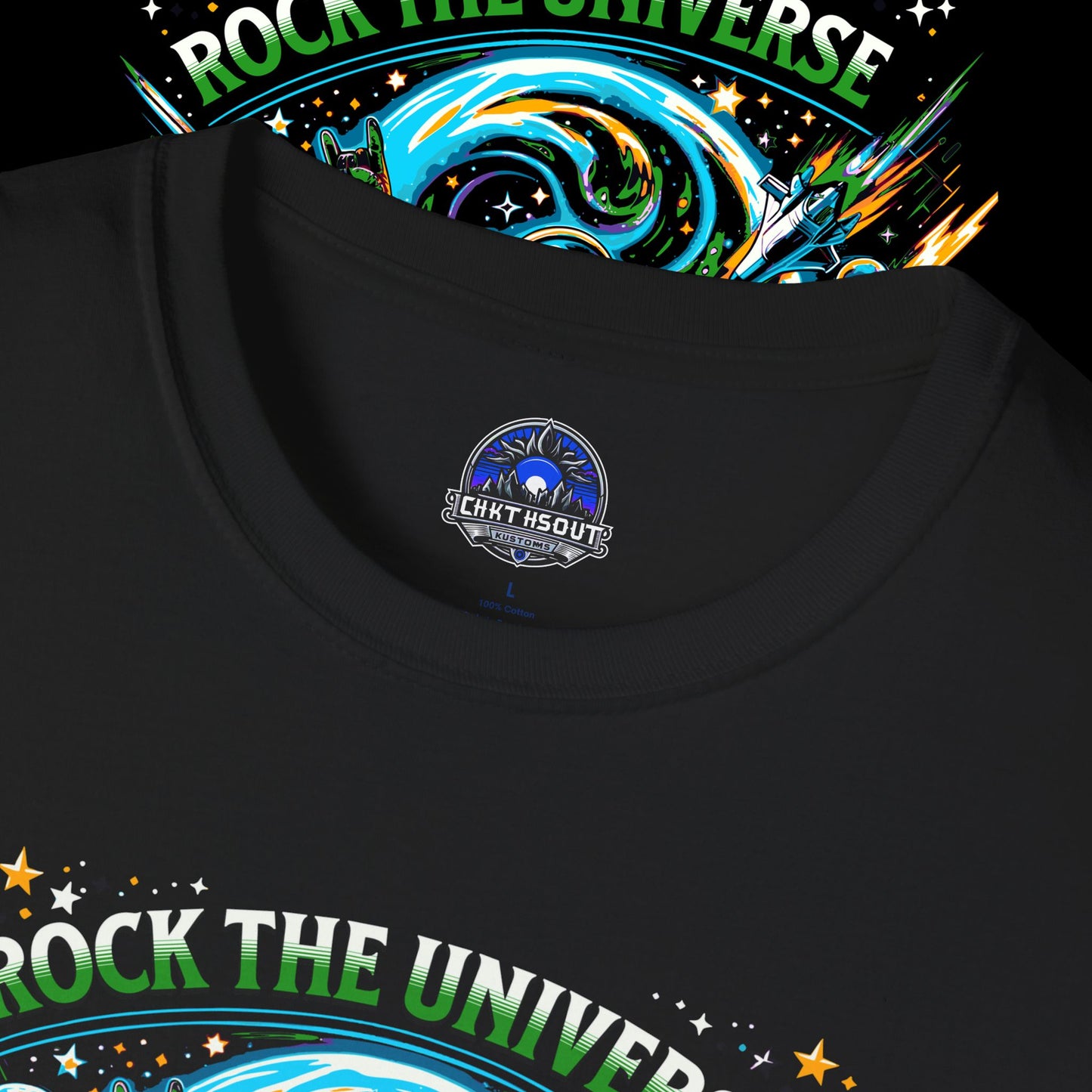 Rock the Universe T-Shirt - Cosmic Art Tees for Space Lovers