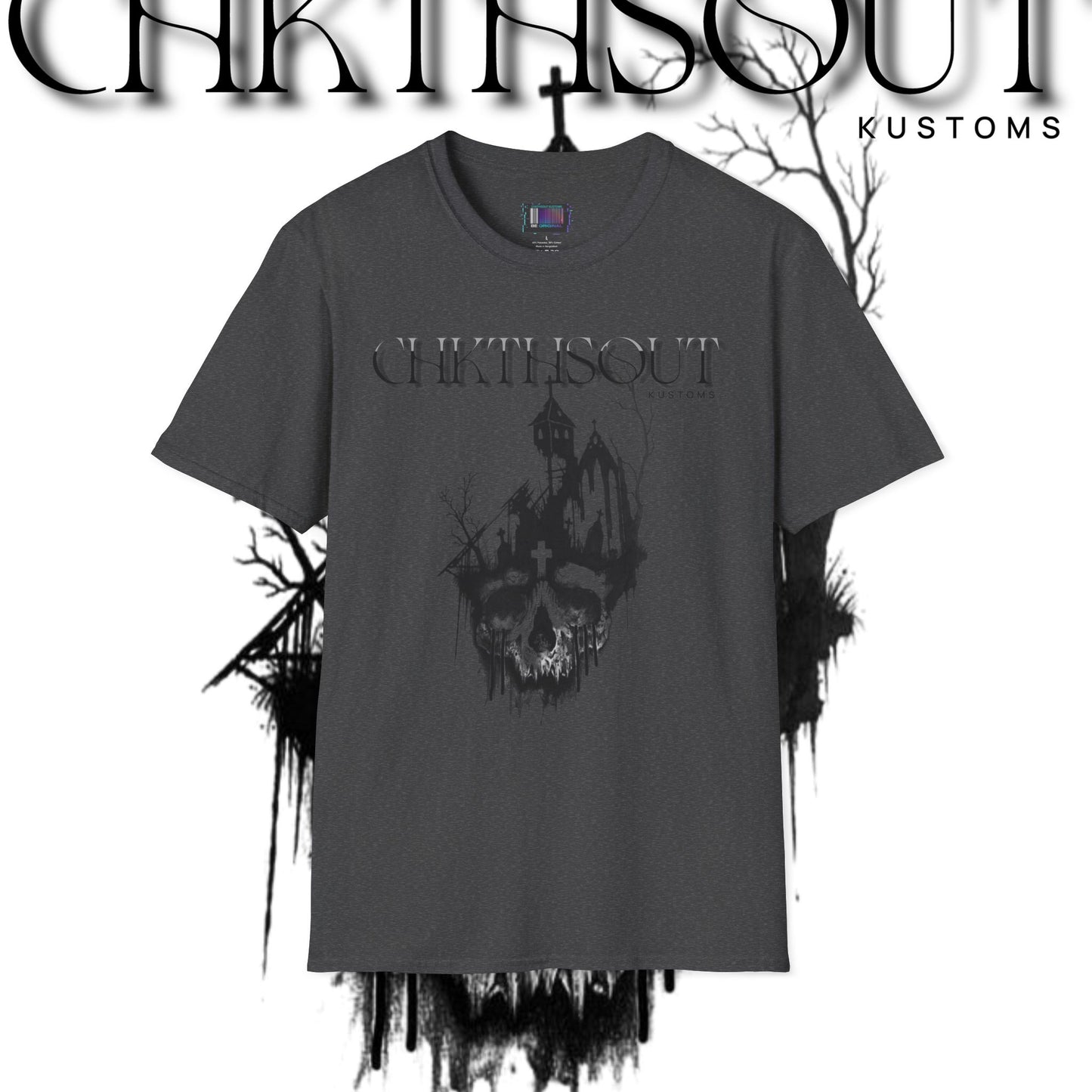 Chilling Haunted House Graphic Tee for Spooky Vibes