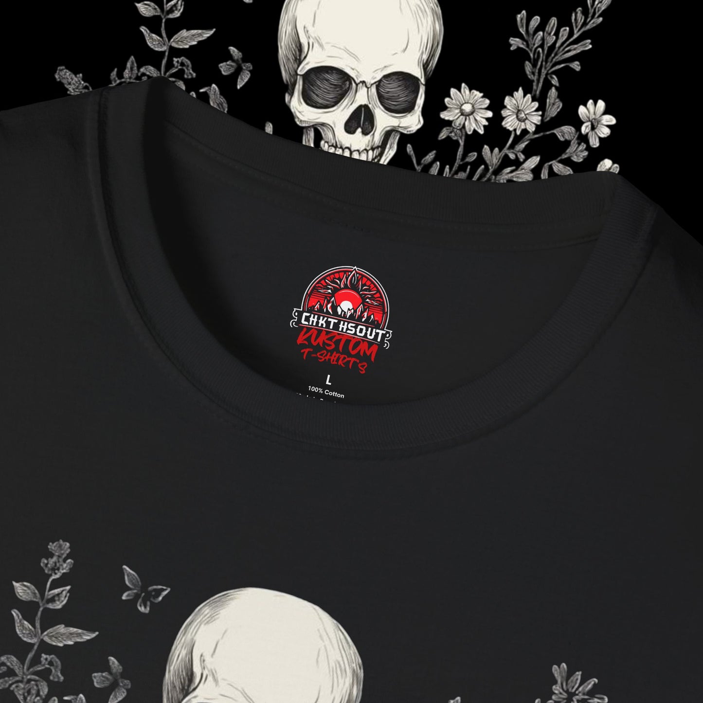 Dark Romance Readers Skeleton Graphic T-Shirt