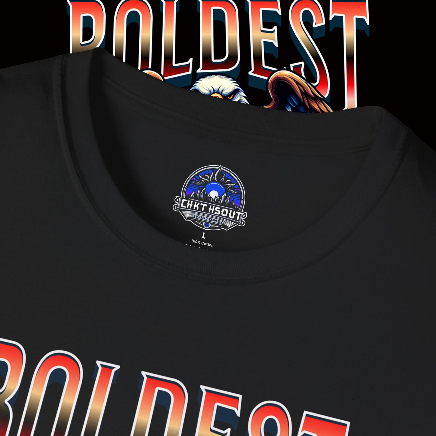 Boldest American T-Shirt - Edgy Graphic Tee, Perfect for Casual Outings, Gifting, and Celebratory Events