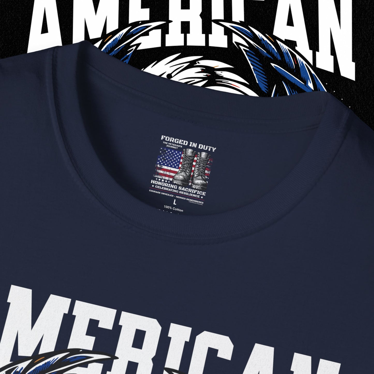 Patriotic T-Shirt for Independence Day, July 4th Celebration, Veteran's Day Gift, USA Eagle Tee, Land of the Free Apparel