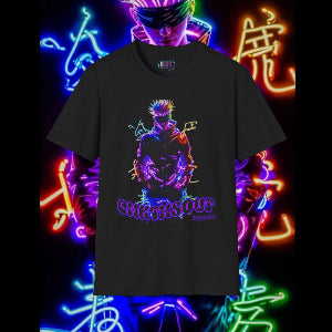 Neon Anime Graphic T-Shirt for Fans