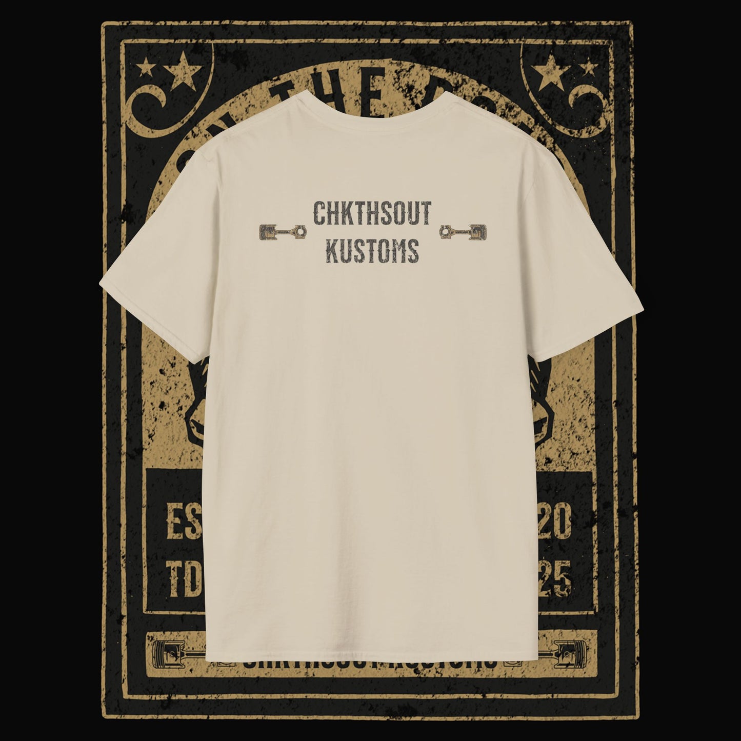 On The Road Skull Graphic T-Shirt