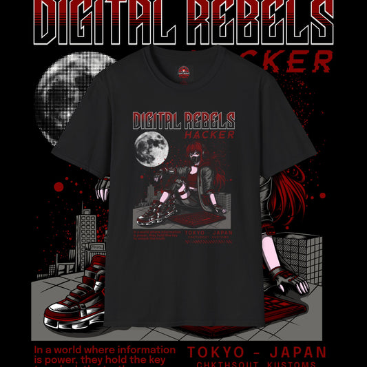 Digital Rebels Hacker T-Shirt - Streetwear Graphic Tee